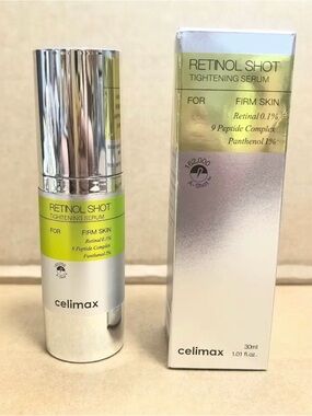 Celimax Retinol Shot Tightening Serum - Green/ Silver